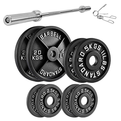 Enhance Your Workouts with Cast Iron Weight Plates – Rugged Discs for Barbells, Dumbbells & Machines | Singles, Pairs & Sets | 1.25kg to 25kg for Gym & Home Use