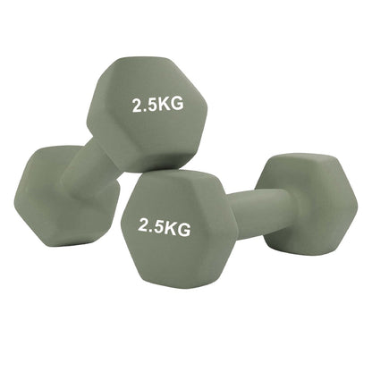 Hex Neoprene Dumbbells – Anti‑Roll, Non‑Slip Grip, Sold as Singles, Pairs, or Sets for Home Gym Strength Workouts