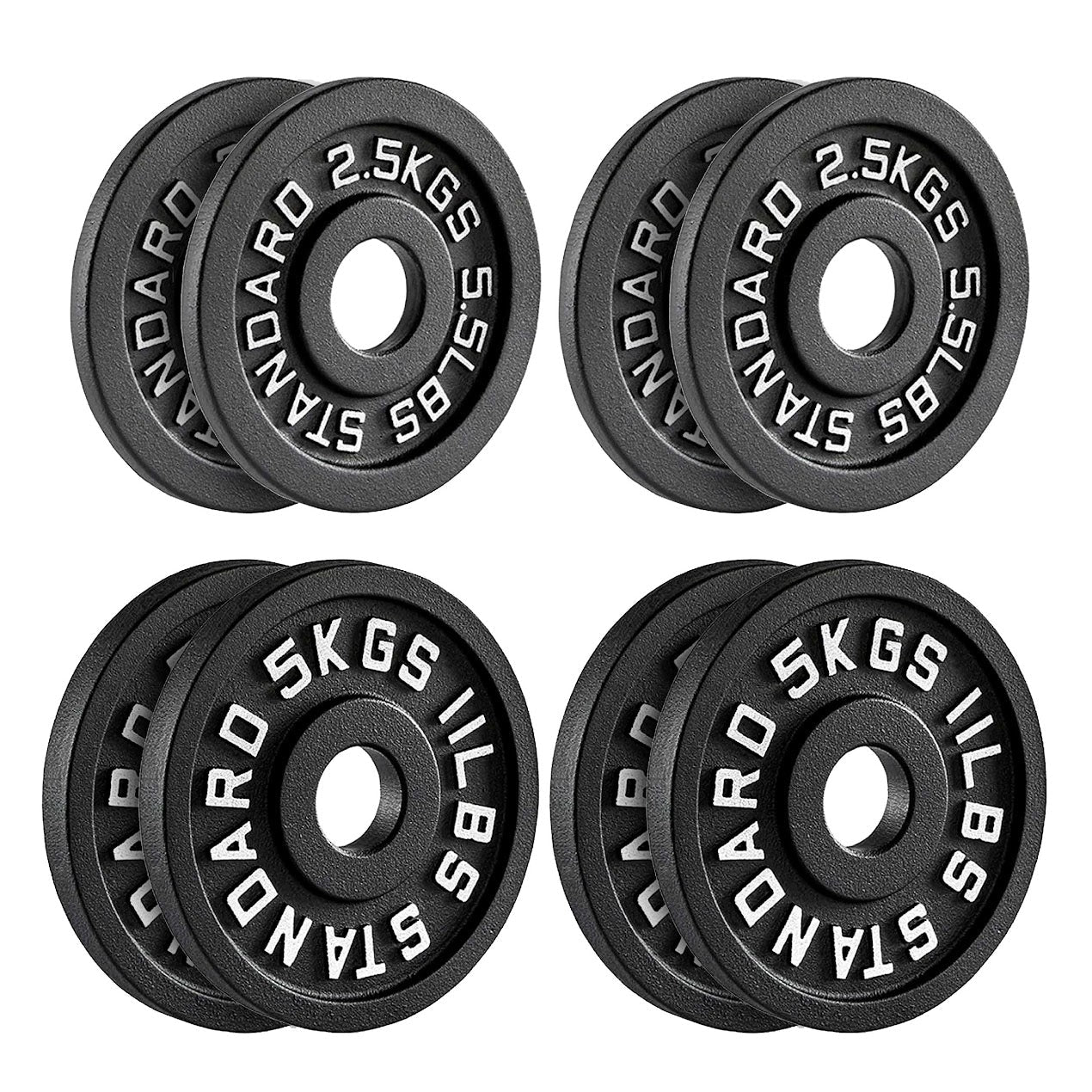 Enhance Your Workouts with Cast Iron Weight Plates – Rugged Discs for Barbells, Dumbbells & Machines | Singles, Pairs & Sets | 1.25kg to 25kg for Gym & Home Use