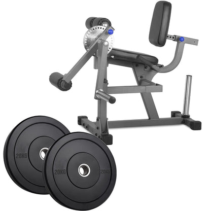 Transform Leg Workouts with Adjustable Curl & Extension Machine | Dual-Use Strength Trainer for Quads & Hamstrings | Heavy Steel Frame | Optional Weight Set
