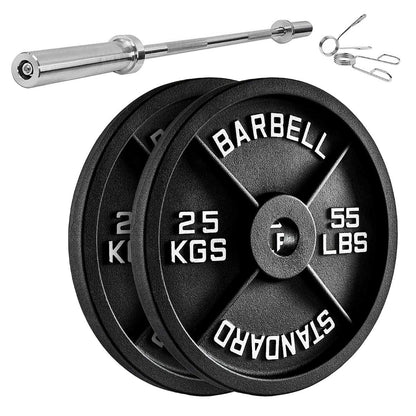 Enhance Your Workouts with Cast Iron Weight Plates – Rugged Discs for Barbells, Dumbbells & Machines | Singles, Pairs & Sets | 1.25kg to 25kg for Gym & Home Use