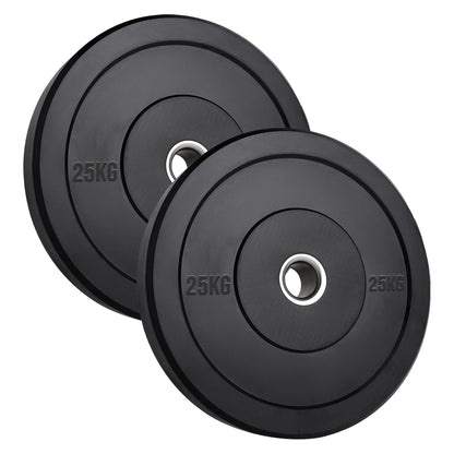 High-Performance Bumper Plates 5KG to 25KG for Olympic Lifting CrossFit and Strength Training Available in Singles Pairs or Sets Fits All 2 Inch Olympic Barbells