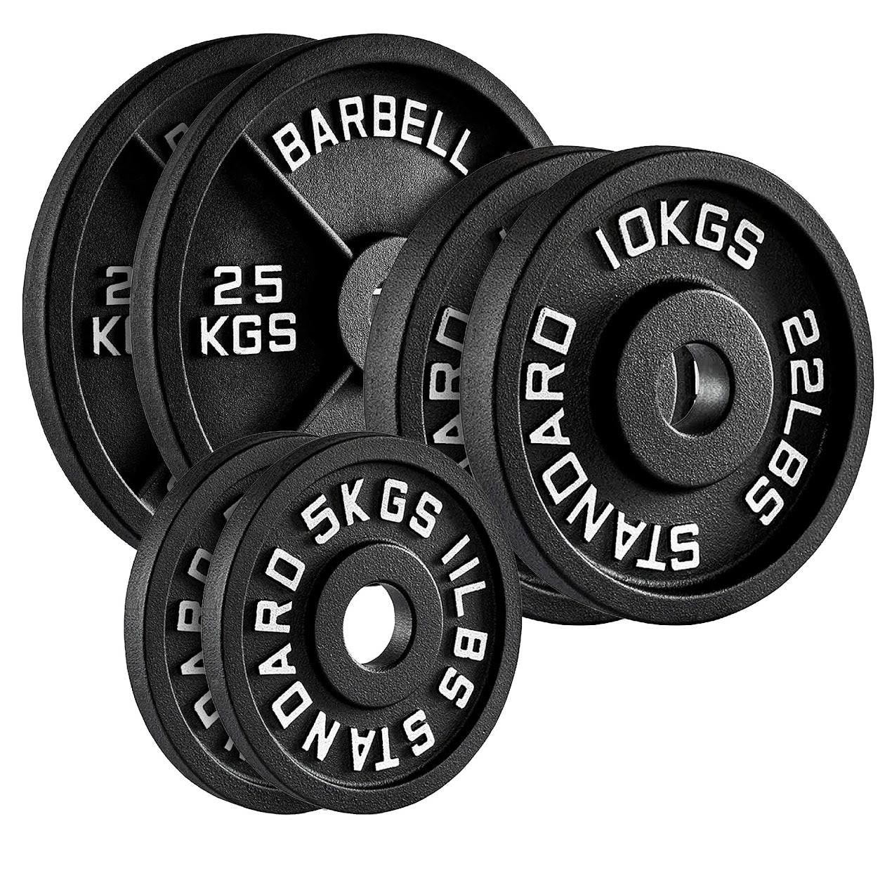 Enhance Your Workouts with Cast Iron Weight Plates – Rugged Discs for Barbells, Dumbbells & Machines | Singles, Pairs & Sets | 1.25kg to 25kg for Gym & Home Use