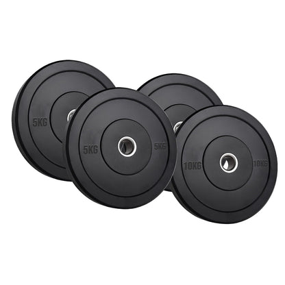 High-Performance Bumper Plates 5KG to 25KG for Olympic Lifting CrossFit and Strength Training Available in Singles Pairs or Sets Fits All 2 Inch Olympic Barbells