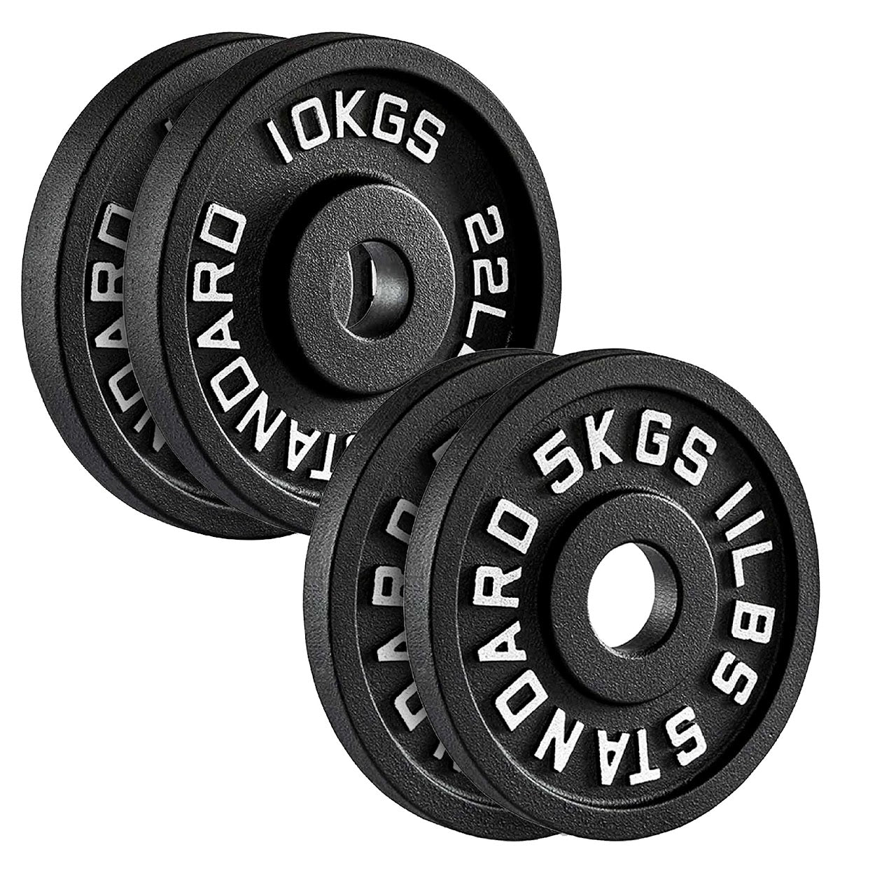 Enhance Your Workouts with Cast Iron Weight Plates – Rugged Discs for Barbells, Dumbbells & Machines | Singles, Pairs & Sets | 1.25kg to 25kg for Gym & Home Use