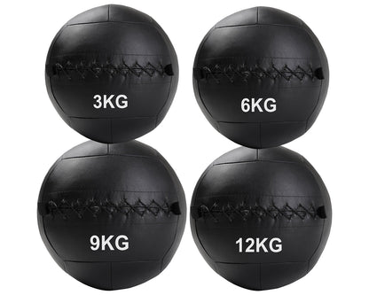 Upgrade Training with Wall Balls 3kg–12kg – Soft-Shell, No-Bounce Medicine Balls for Strength, Power & Functional Fitness | Durable for Cross Training, Home & Gym