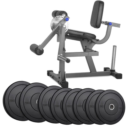 Transform Leg Workouts with Adjustable Curl & Extension Machine | Dual-Use Strength Trainer for Quads & Hamstrings | Heavy Steel Frame | Optional Weight Set