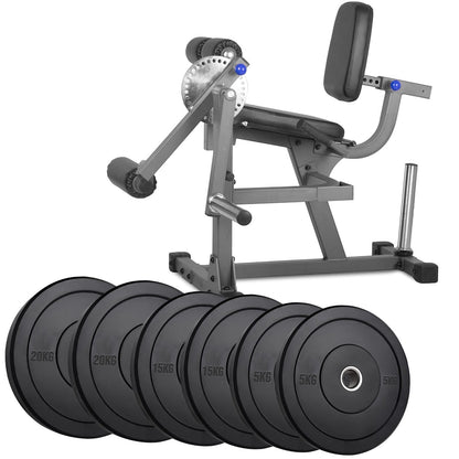 Transform Leg Workouts with Adjustable Curl & Extension Machine | Dual-Use Strength Trainer for Quads & Hamstrings | Heavy Steel Frame | Optional Weight Set