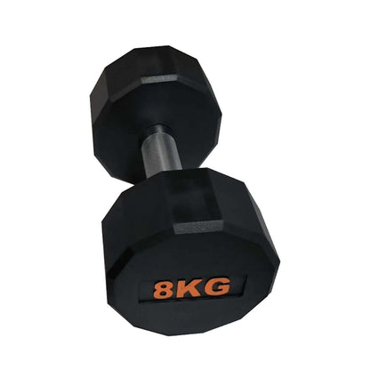 Anti-Roll Hex Dumbbells, Durable Rubber Finish & Knurled Handles – Strength & Conditioning Tools for Home Gym Fitness