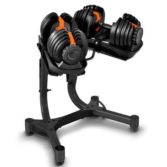 All-in-One Adjustable Dumbbell Stand with 24kg & 40kg Options | Smart Space-Saving Rack with Belt | Secure Storage for Men & Women’s Home Fitness Workouts