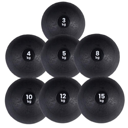 Full-Impact Rubber Slam Balls – 3KG to 25KG No-Bounce Medicine Balls for Core Strength, Explosive Training & Conditioning – Single or Set for Gym/Home Workouts