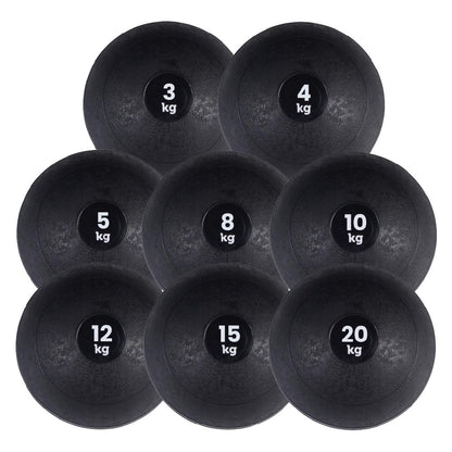 Full-Impact Rubber Slam Balls – 3KG to 25KG No-Bounce Medicine Balls for Core Strength, Explosive Training & Conditioning – Single or Set for Gym/Home Workouts