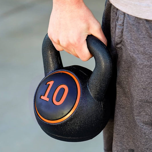 Full Body Workout Kettlebell Set 3 Weights 2.2kg 4.5kg 6.8kg Durable Ergonomic Strength Training Kit for Home Gym Compact Versatile and Beginner Friendly