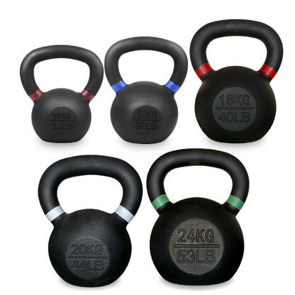 Premium Cast Iron Kettlebells – Solid Build, Smooth Grip & Rust-Proof Finish | Full-Body Training Tool for Strength, Power & Endurance | All Sizes & Sets Available