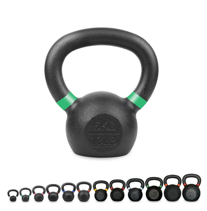 Premium Cast Iron Kettlebells – Solid Build, Smooth Grip & Rust-Proof Finish | Full-Body Training Tool for Strength, Power & Endurance | All Sizes & Sets Available