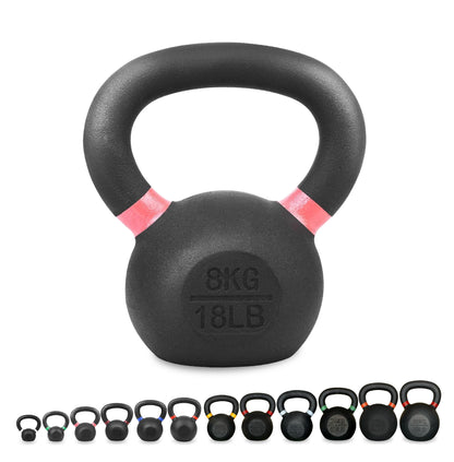 Premium Cast Iron Kettlebells – Solid Build, Smooth Grip & Rust-Proof Finish | Full-Body Training Tool for Strength, Power & Endurance | All Sizes & Sets Available