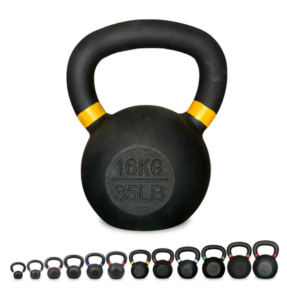 Premium Cast Iron Kettlebells – Solid Build, Smooth Grip & Rust-Proof Finish | Full-Body Training Tool for Strength, Power & Endurance | All Sizes & Sets Available
