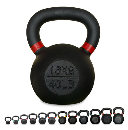 Premium Cast Iron Kettlebells – Solid Build, Smooth Grip & Rust-Proof Finish | Full-Body Training Tool for Strength, Power & Endurance | All Sizes & Sets Available