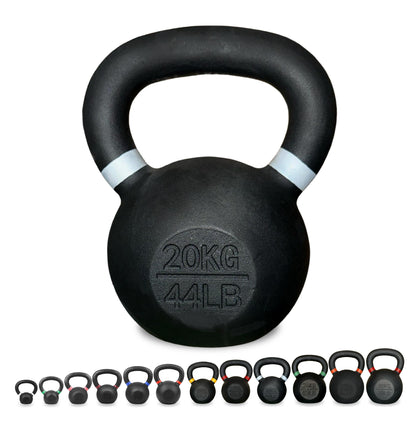 Premium Cast Iron Kettlebells – Solid Build, Smooth Grip & Rust-Proof Finish | Full-Body Training Tool for Strength, Power & Endurance | All Sizes & Sets Available