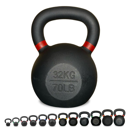 Premium Cast Iron Kettlebells – Solid Build, Smooth Grip & Rust-Proof Finish | Full-Body Training Tool for Strength, Power & Endurance | All Sizes & Sets Available