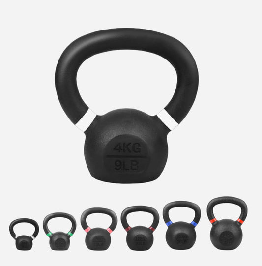 Premium Cast Iron Kettlebells – Solid Build, Smooth Grip & Rust-Proof Finish | Full-Body Training Tool for Strength, Power & Endurance | All Sizes & Sets Available