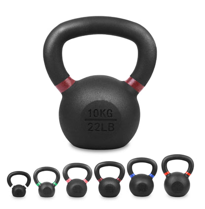 Premium Cast Iron Kettlebells – Solid Build, Smooth Grip & Rust-Proof Finish | Full-Body Training Tool for Strength, Power & Endurance | All Sizes & Sets Available