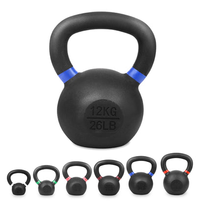Premium Cast Iron Kettlebells – Solid Build, Smooth Grip & Rust-Proof Finish | Full-Body Training Tool for Strength, Power & Endurance | All Sizes & Sets Available