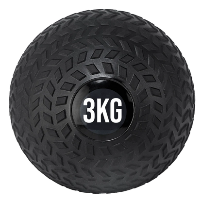 Black exercise ball with '20KG' marking on a white background