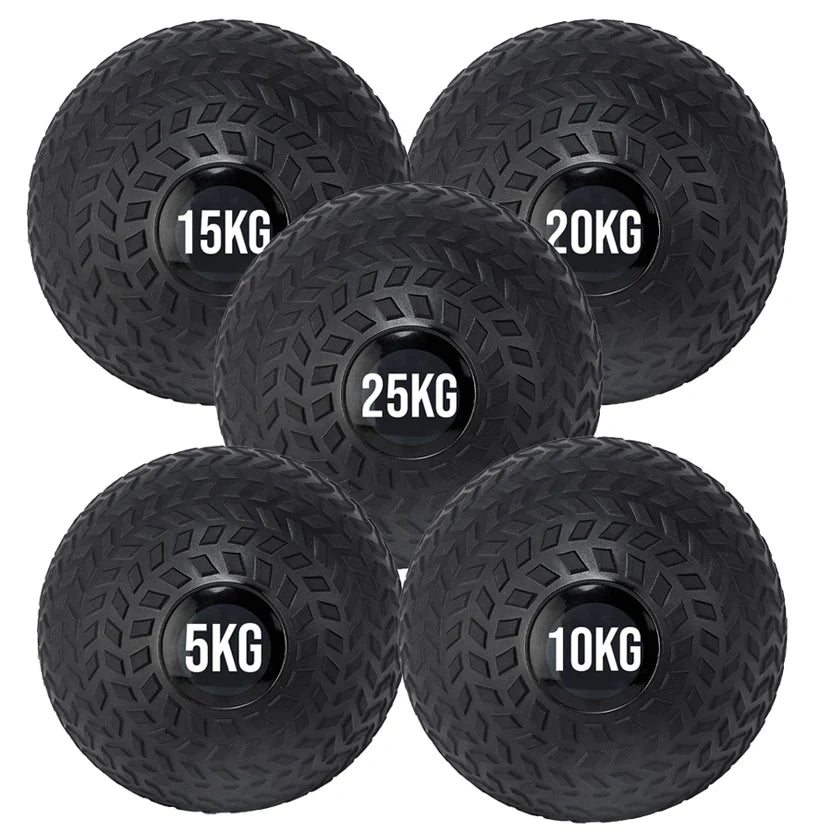 Set of black weighted balls with labeled weights on a white background
