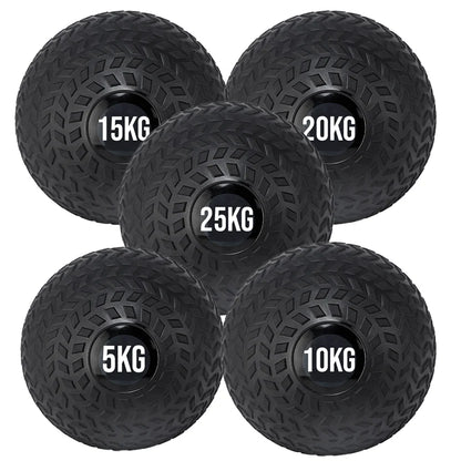 Set of black weighted balls with labeled weights on a white background