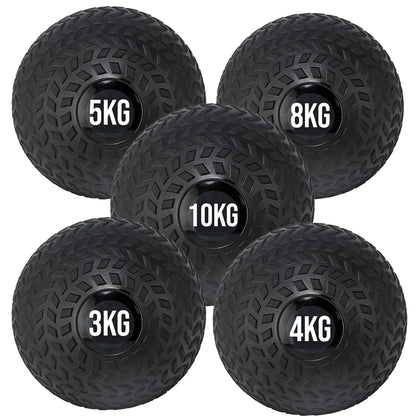 Set of black weighted balls with labeled weights on a white background
