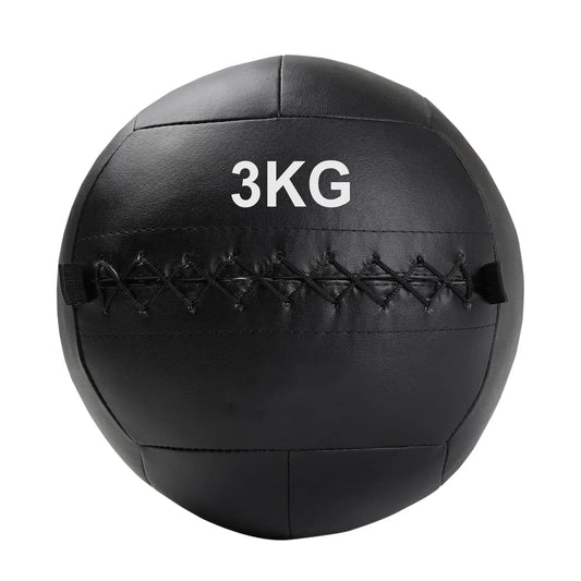 Black wall ball with '4KG' marking on a white background