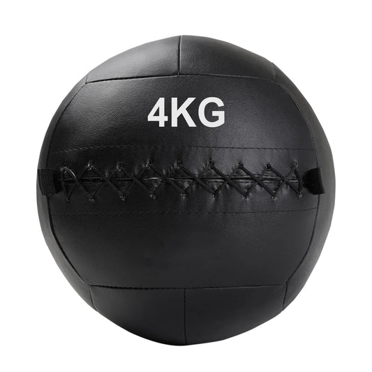 Black wall ball with '4KG' marking on a white background