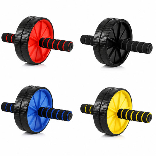Double-Wheel Ab Roller with Thick Knee Pad | 3.2-Inch Core Trainer for Abs, Arms & Shoulders | 500lbs Capacity | Home & Gym Workout Equipment for All Levels