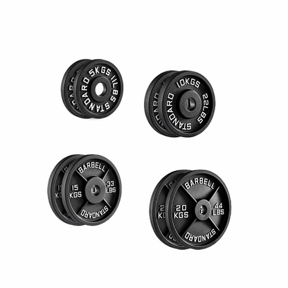 Enhance Your Workouts with Cast Iron Weight Plates – Rugged Discs for Barbells, Dumbbells & Machines | Pairs & Sets | 1.25kg to 25kg for Gym & Home Use