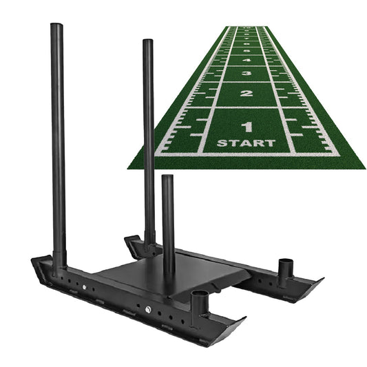 Transform Your Training with the 10.2m Sprint Track & Heavy-Duty Sledge – Elite Functional Fitness Combo for Sled Pushes, Speed Work & High-Impact Conditioning